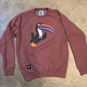 Parrot/Toucan Crewneck sz Large